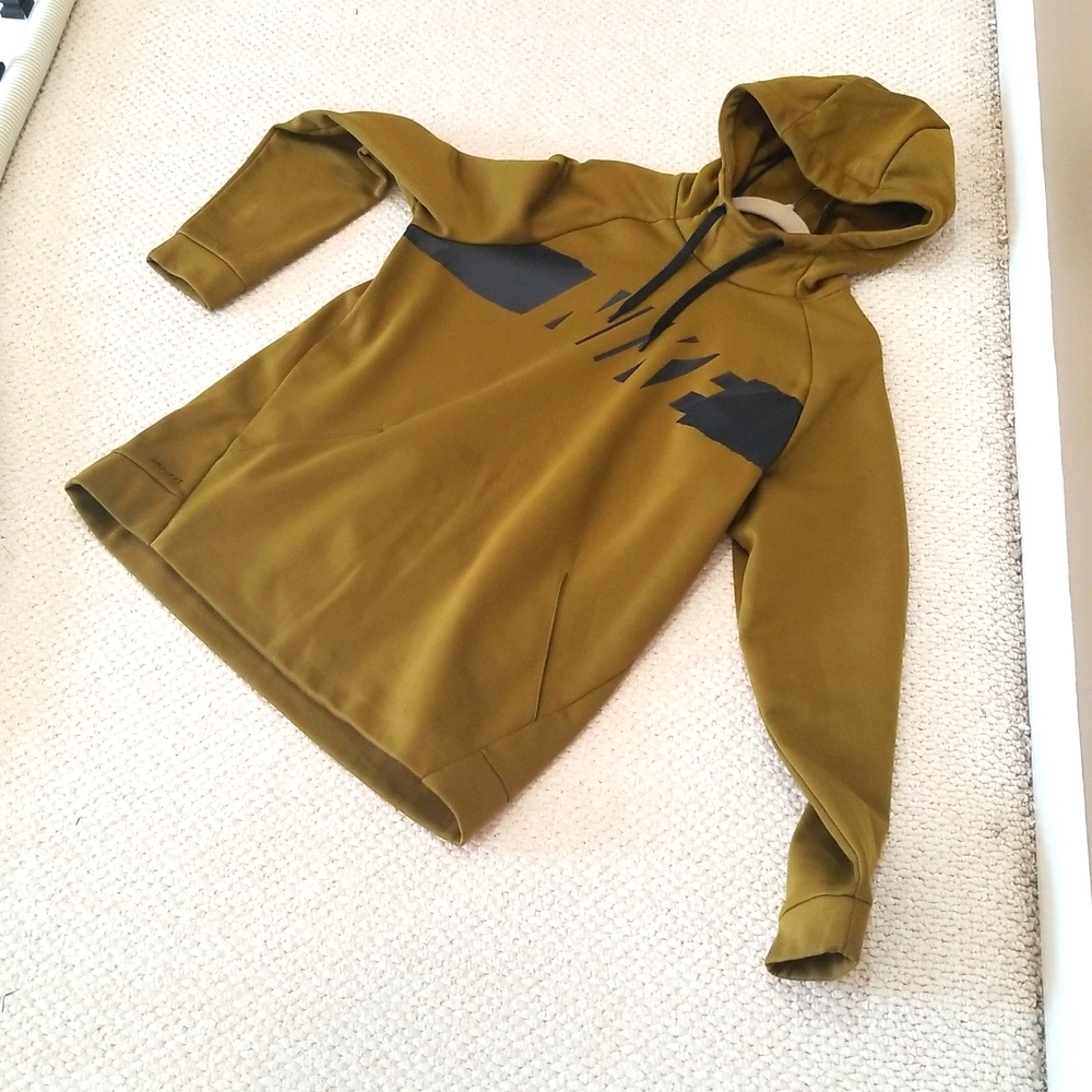 NIKE HOODIE sz. L, Olive Green Dry Fit